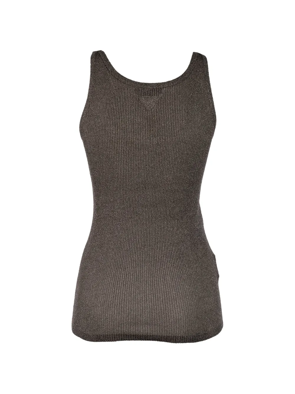  Prada Ribbed Tank Top - Brown 