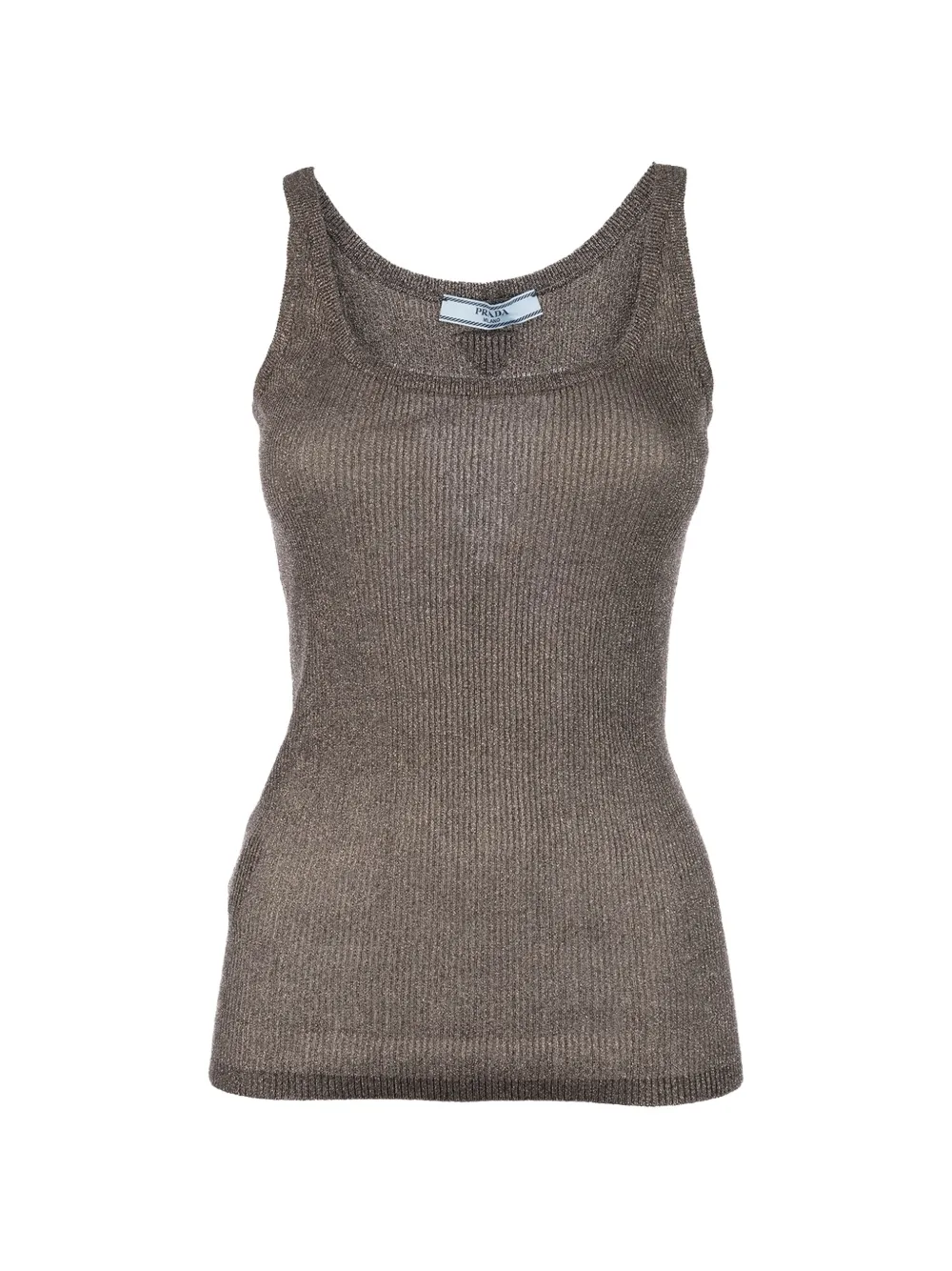 Prada ribbed tank top - Braun