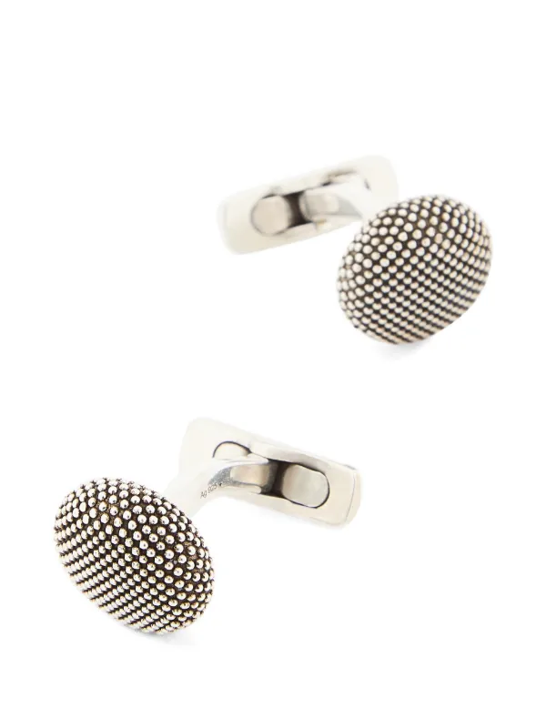 Giorgio Armani sterling-silver Cufflinks | Silver | FARFETCH GR