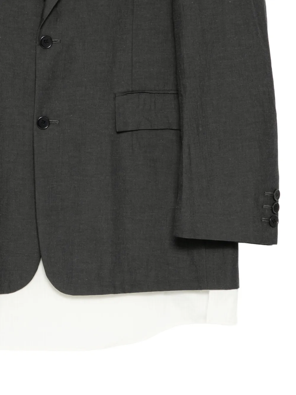  Undercover Single-breasted Blazer - Grey 