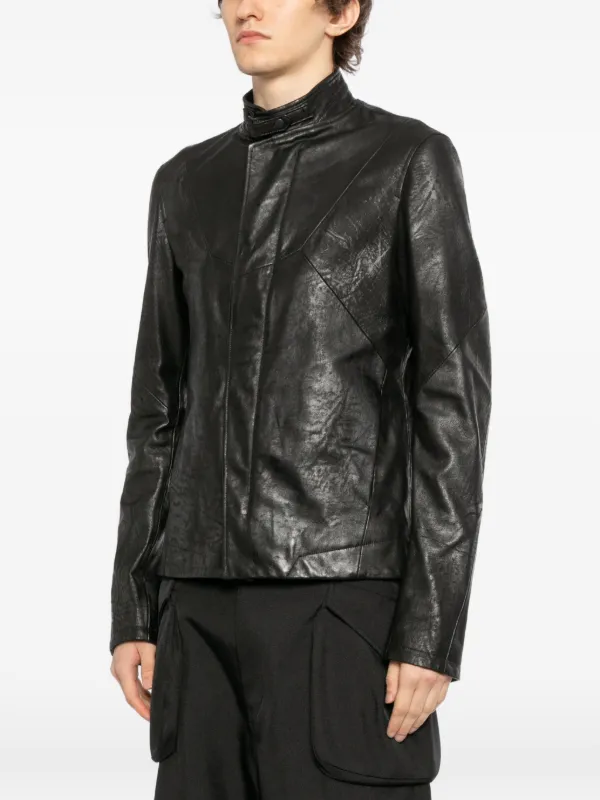 Julius Prism Leather Jacket | Black | FARFETCH GE