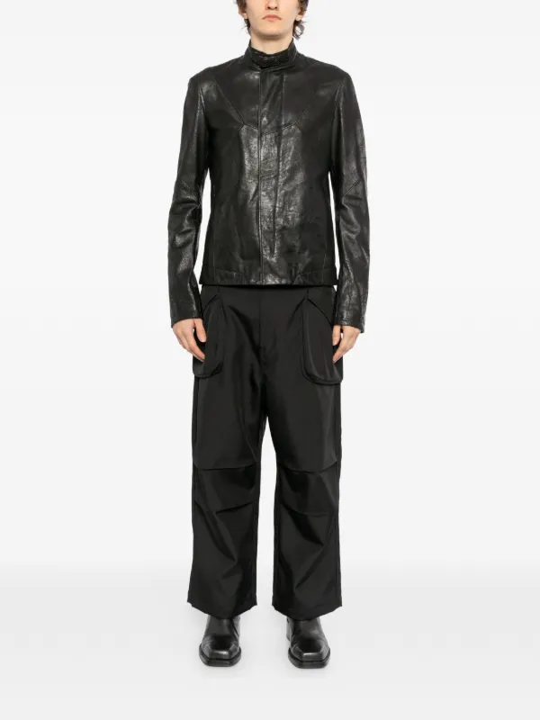 Julius Prism Leather Jacket | Black | FARFETCH GE