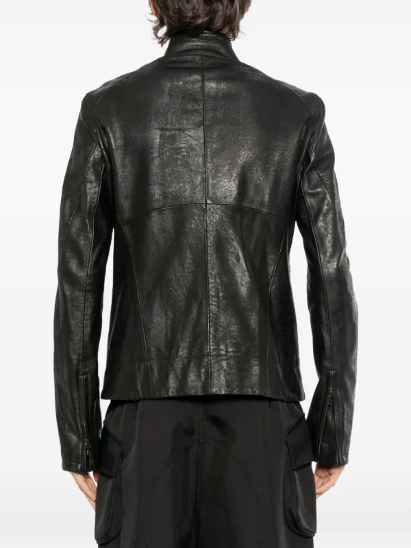 Julius Prism Leather Jacket | Black | FARFETCH GE