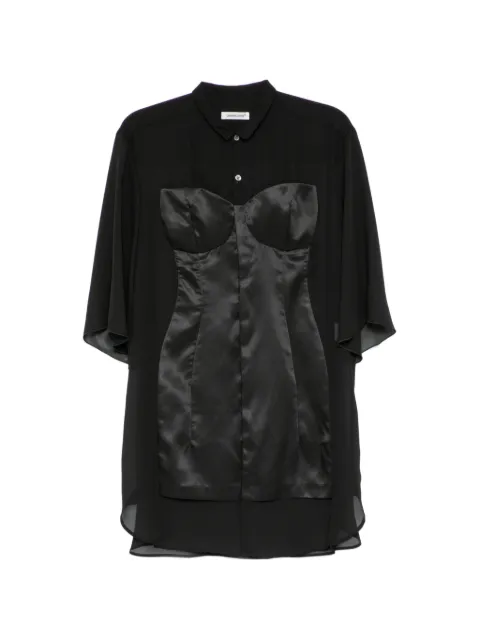 Undercover bustier-detail shirt