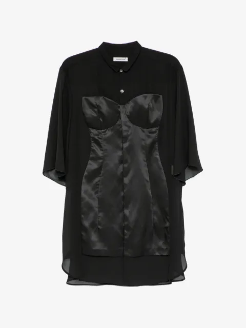 Undercover bustier-detail shirt