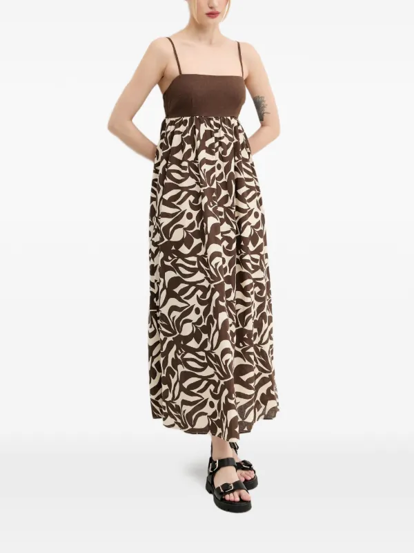 abercrombie floral dress & Fitch long sleeve wrap mini in brown providing a nonrestrictive Abercrombie & Fitch floral-print cut-out