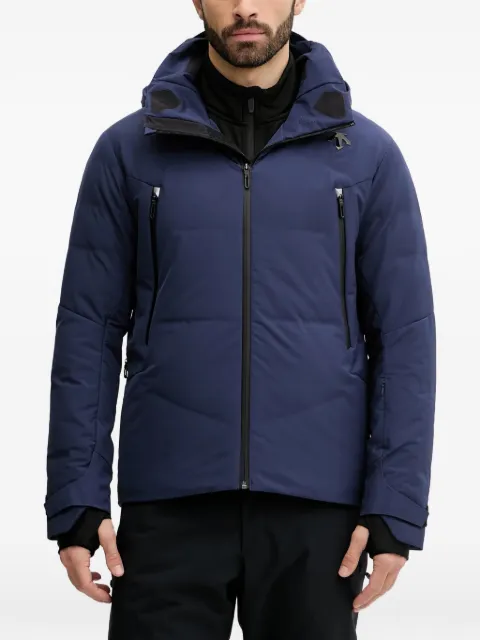 DESCENTE hooded zip-fastening ski jacket