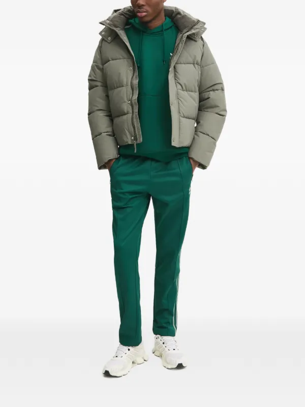 Abercrombie & Fitch Jaqueta Matelassê Com Capuz | Cinza | FARFETCH BR