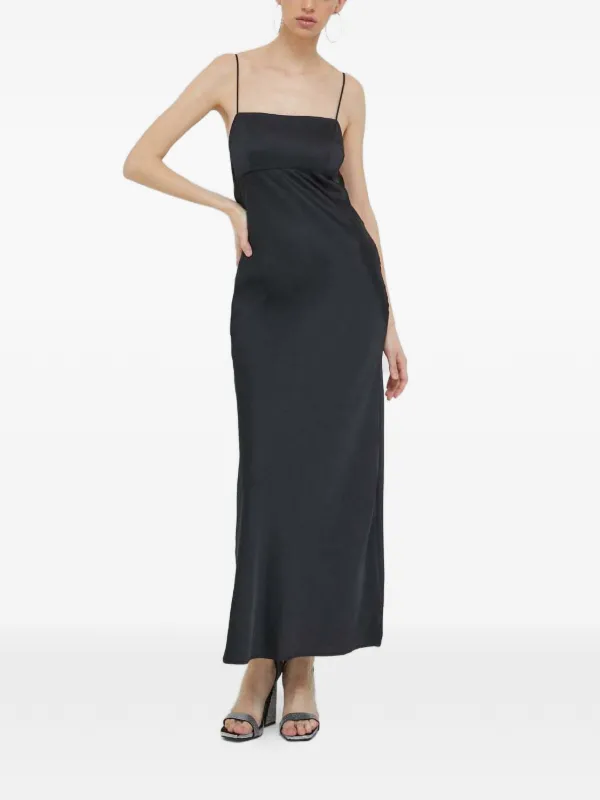 Abercrombie Open-back Maxi Dress - Black