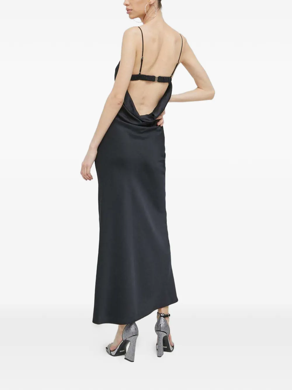 Abercrombie & Fitch open-back maxi dress - Zwart