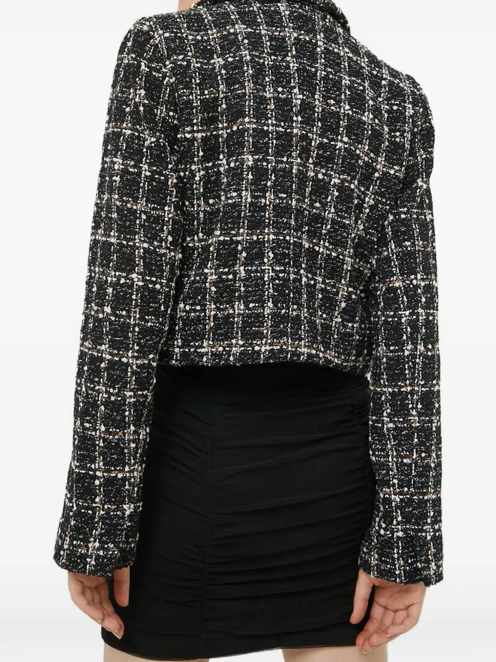  Abercrombie & Fitch Short Tweed Jacket - Black 