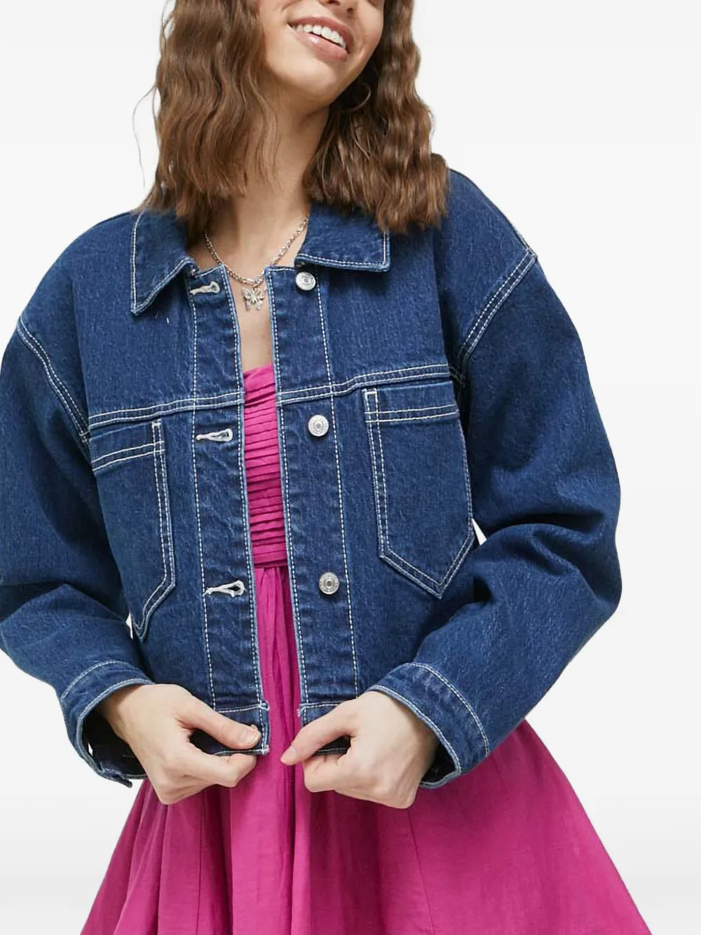 Abercrombie & Fitch Giacca con bottoni - Blu