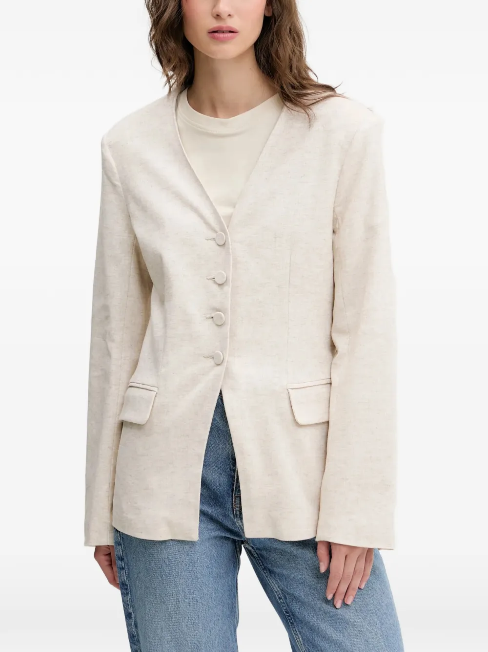 Abercrombie & Fitch Blazer con bottoni - Toni neutri