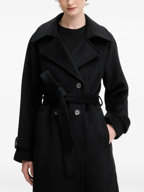 Abercrombie & Fitch notched-lapels belted coat