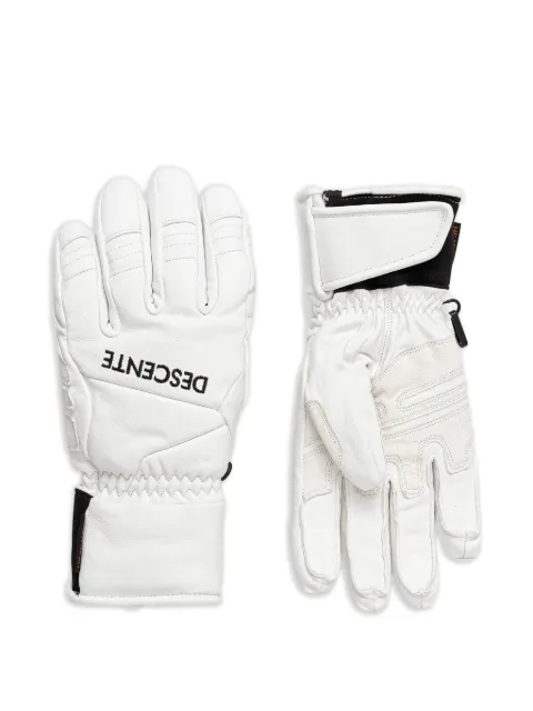DESCENTE leather ski gloves