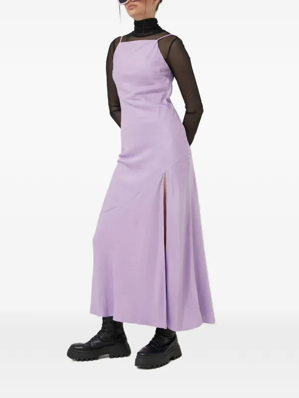 Abercrombie & Fitch side-slit Maxi Dress | Purple | FARFETCH GE