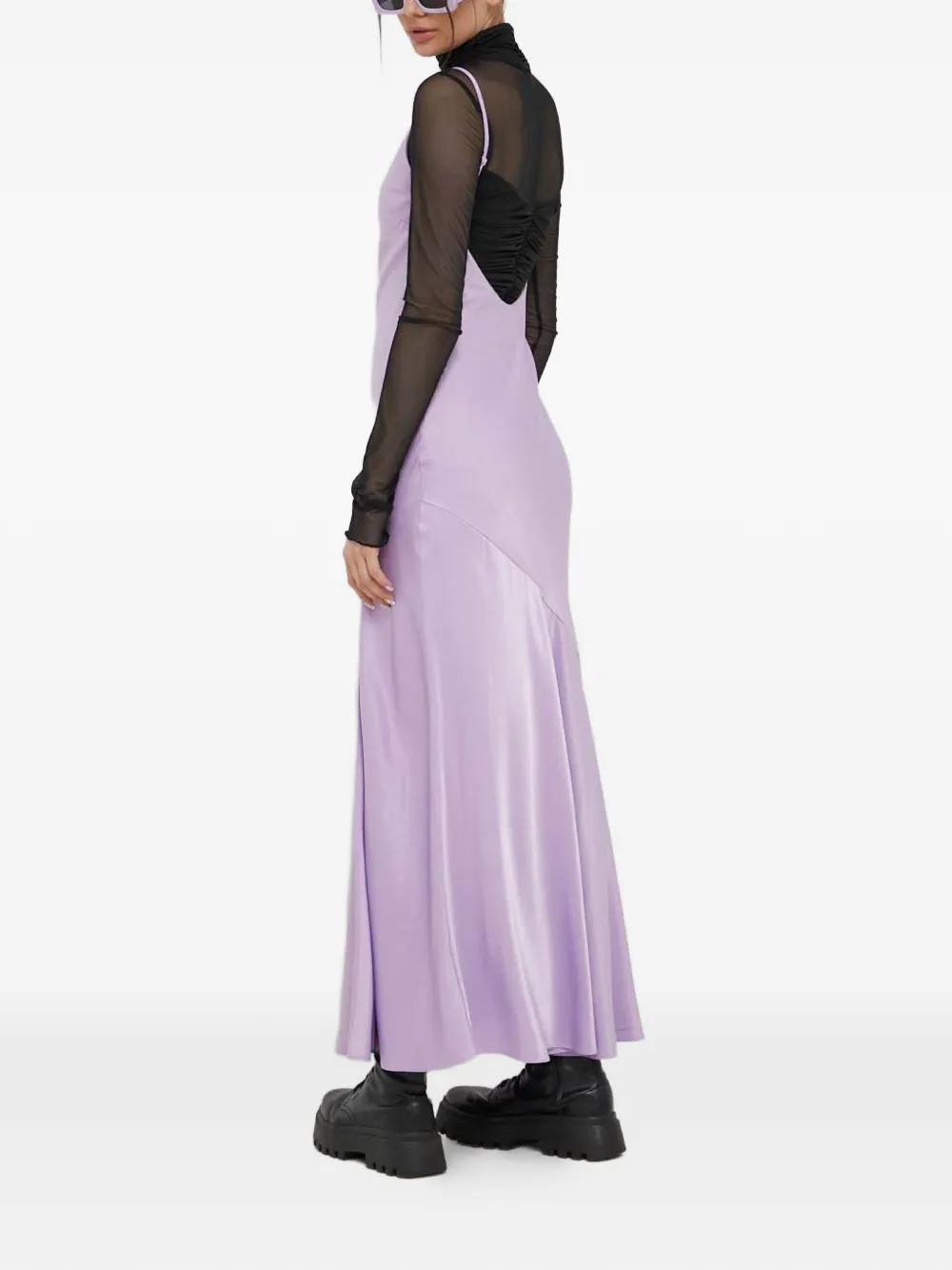  Abercrombie & Fitch Side-slit Maxi Dress - Purple 