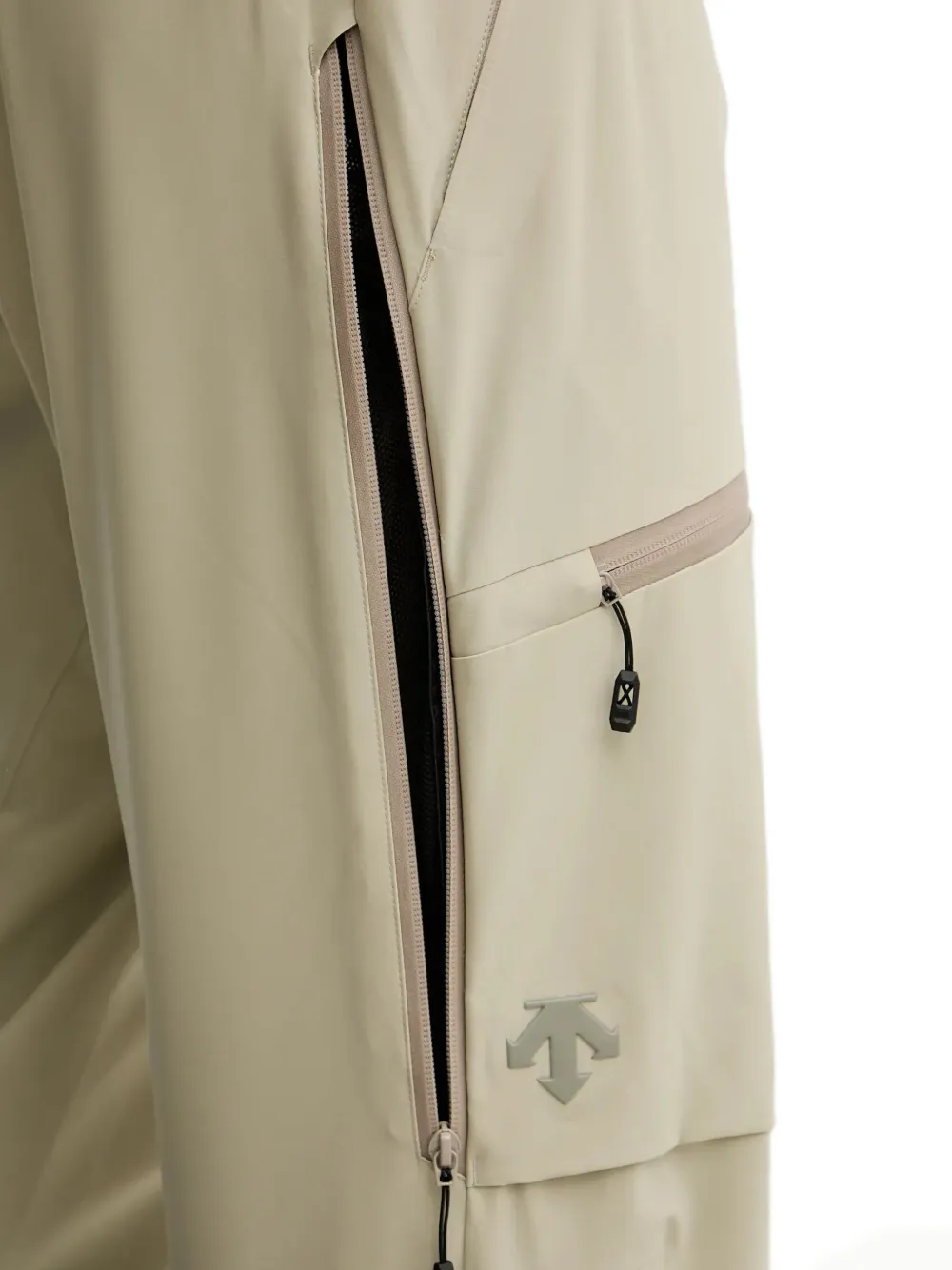DESCENTE Skibroek met ritsdetail Beige