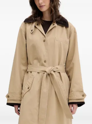 Abercrombie & Fitch ベルテッド ロングコート | ニュートラル 