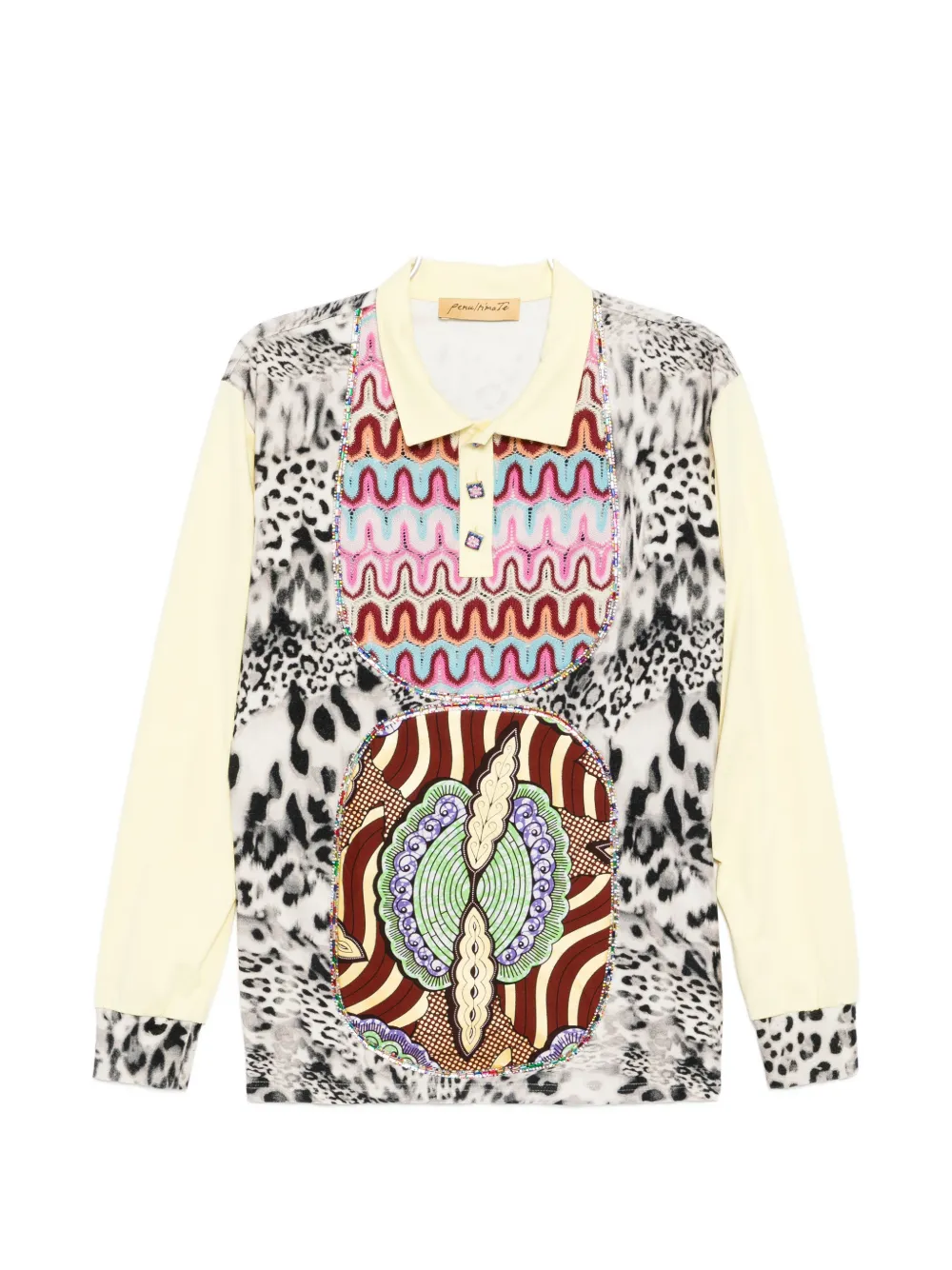 Penultimate Leopard-print Polo Top In Neutral