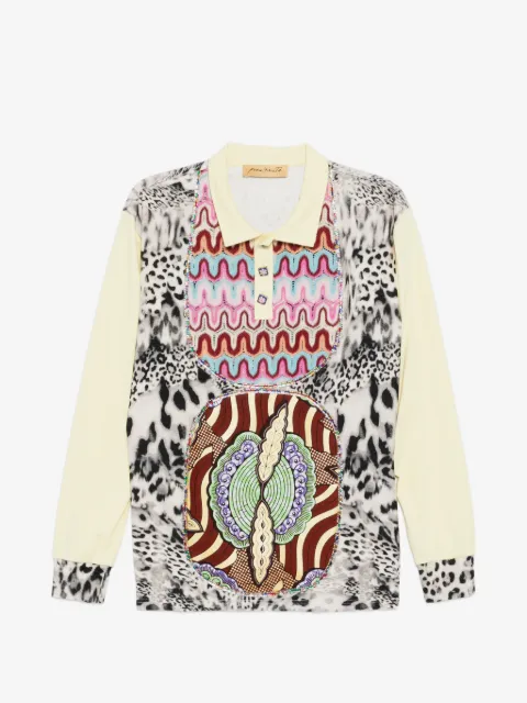 PENULTIMATE leopard-print polo top