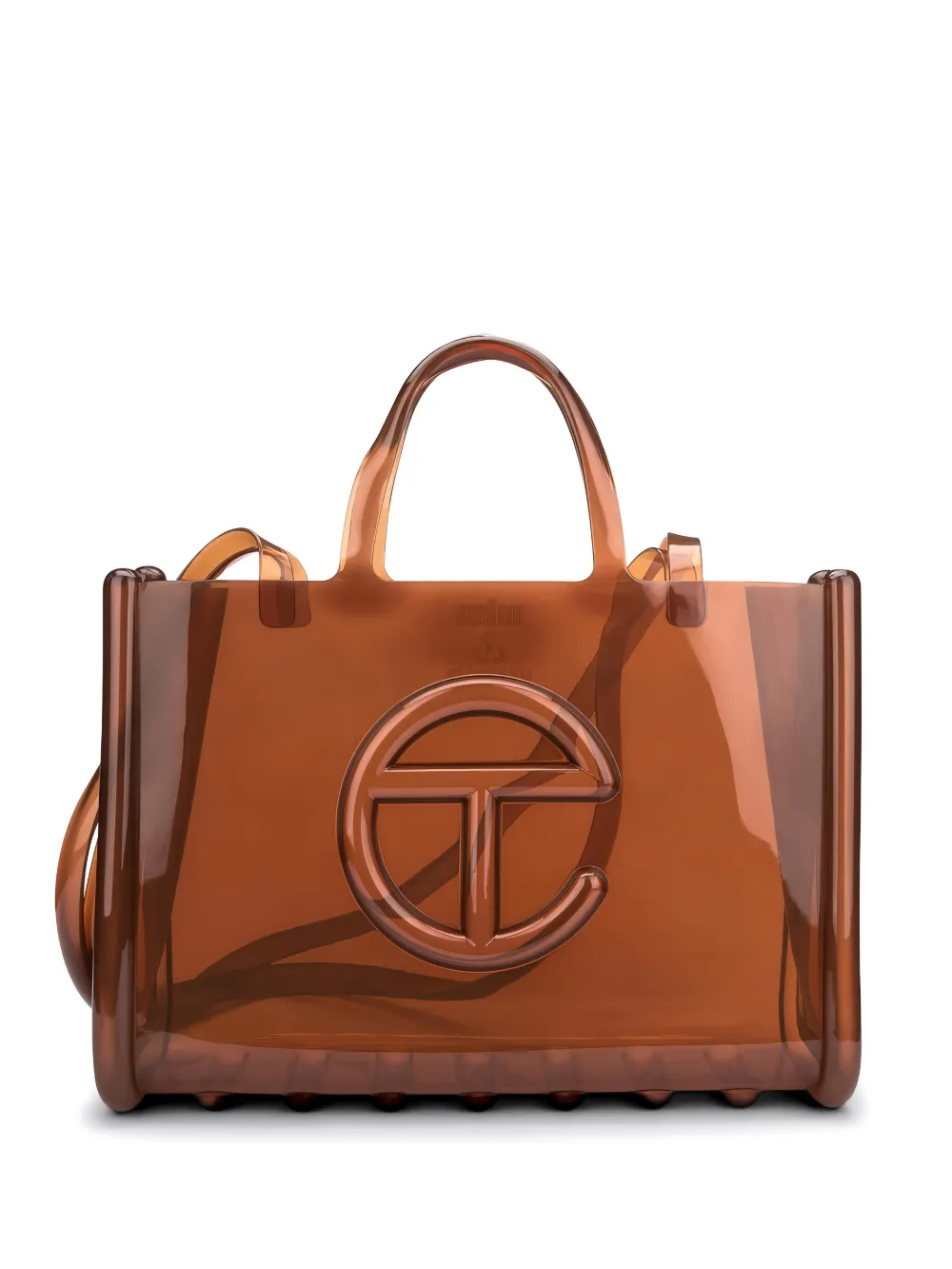 Melissa x Telfar large Jelly tote bag - Marrone
