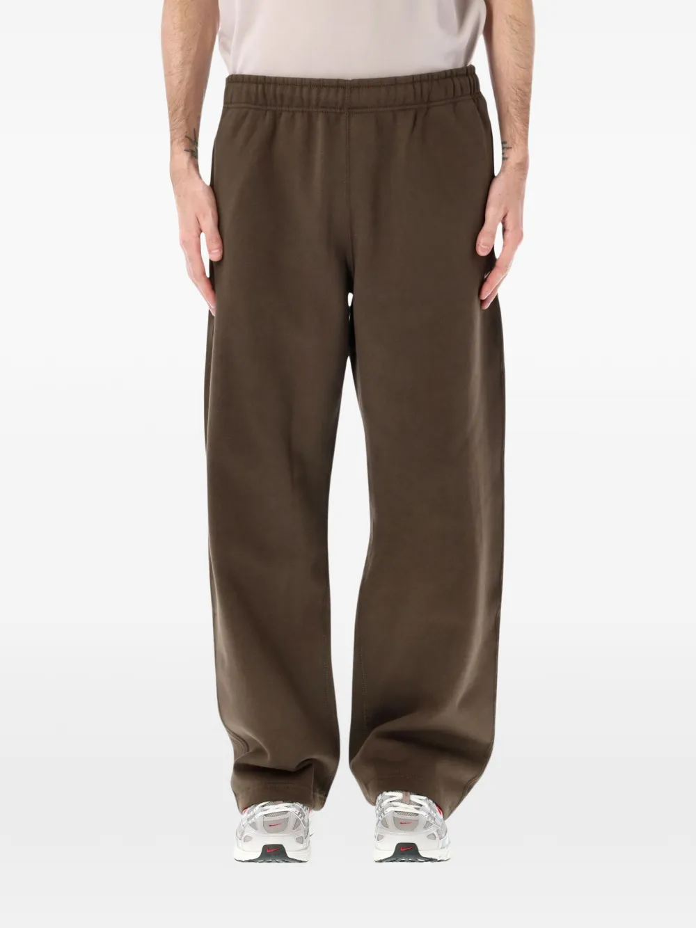 Nike Solo Swoosh wide-leg track pants - Marrone