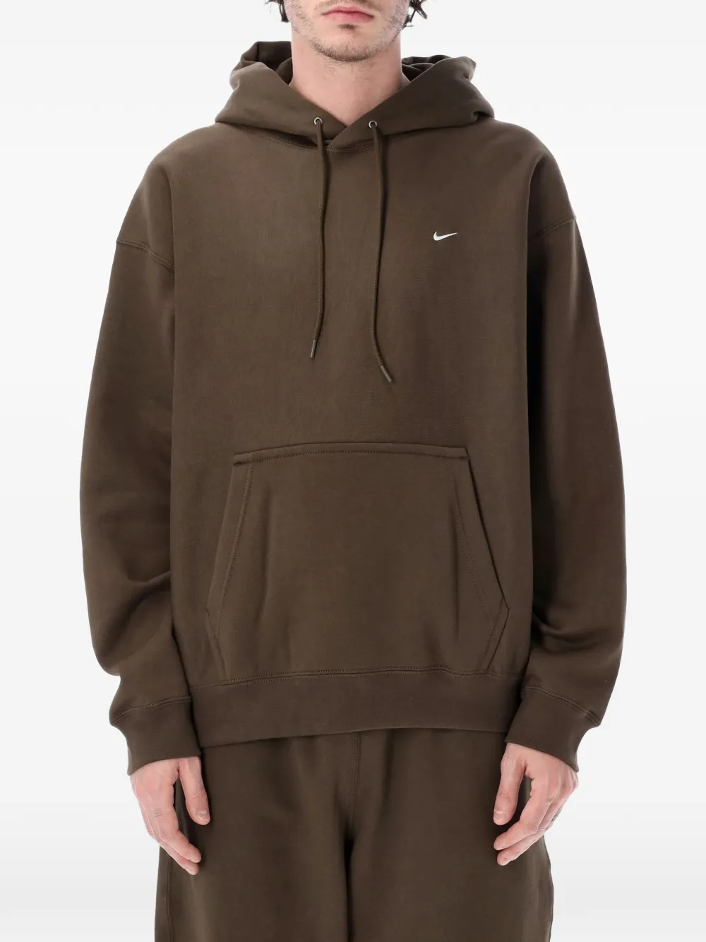 Nike kangaroo-pocket hoodie - Marrone