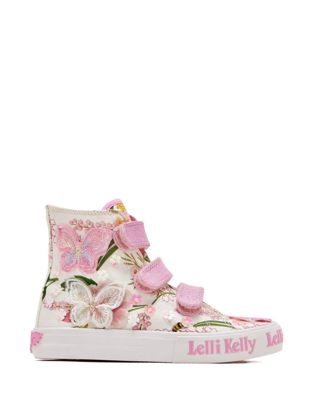 Lelli Kelly Carrie floral butterfly sneakers Beige