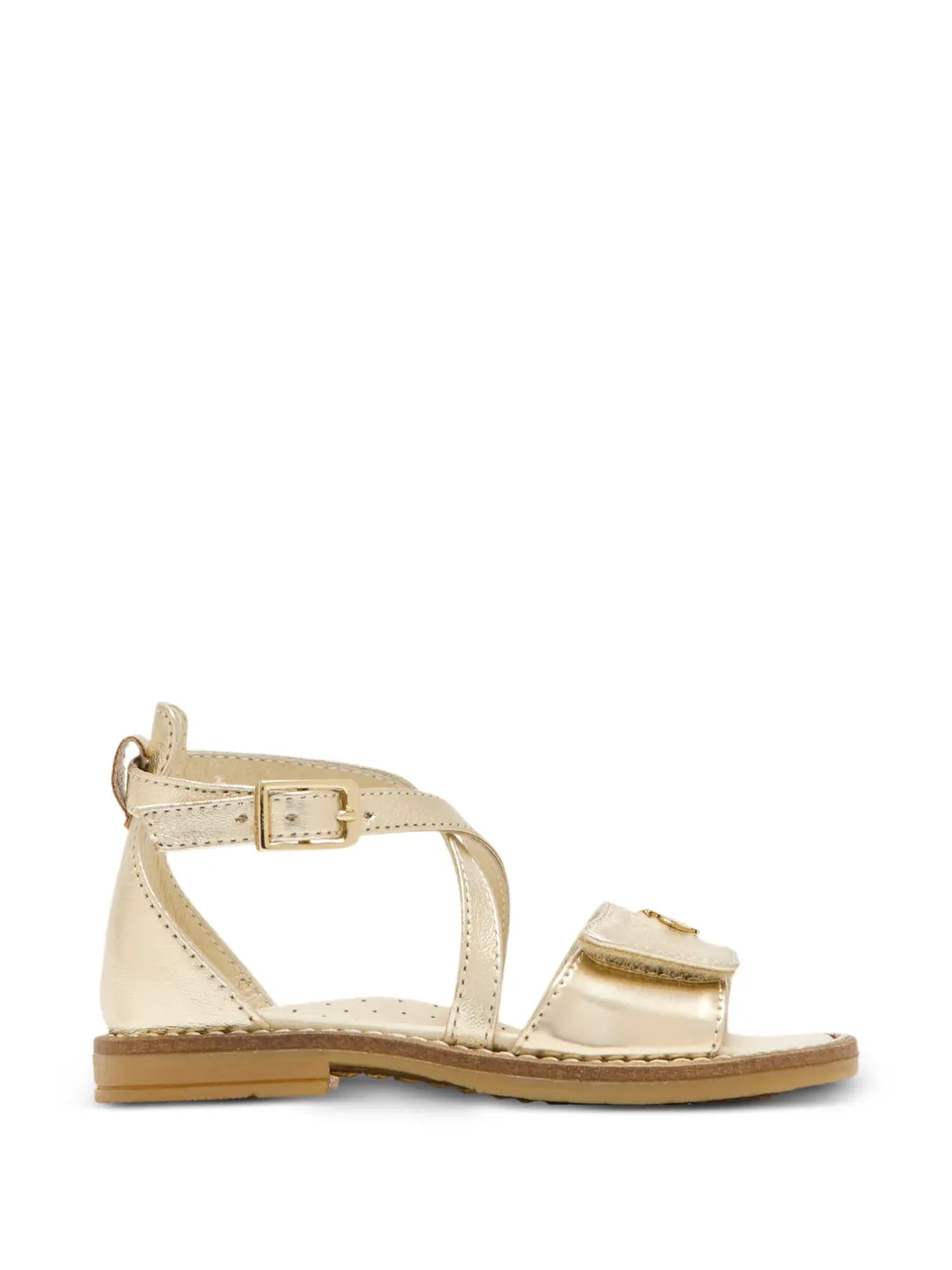 Calvin Klein Kids Sandalen met gesp Goud