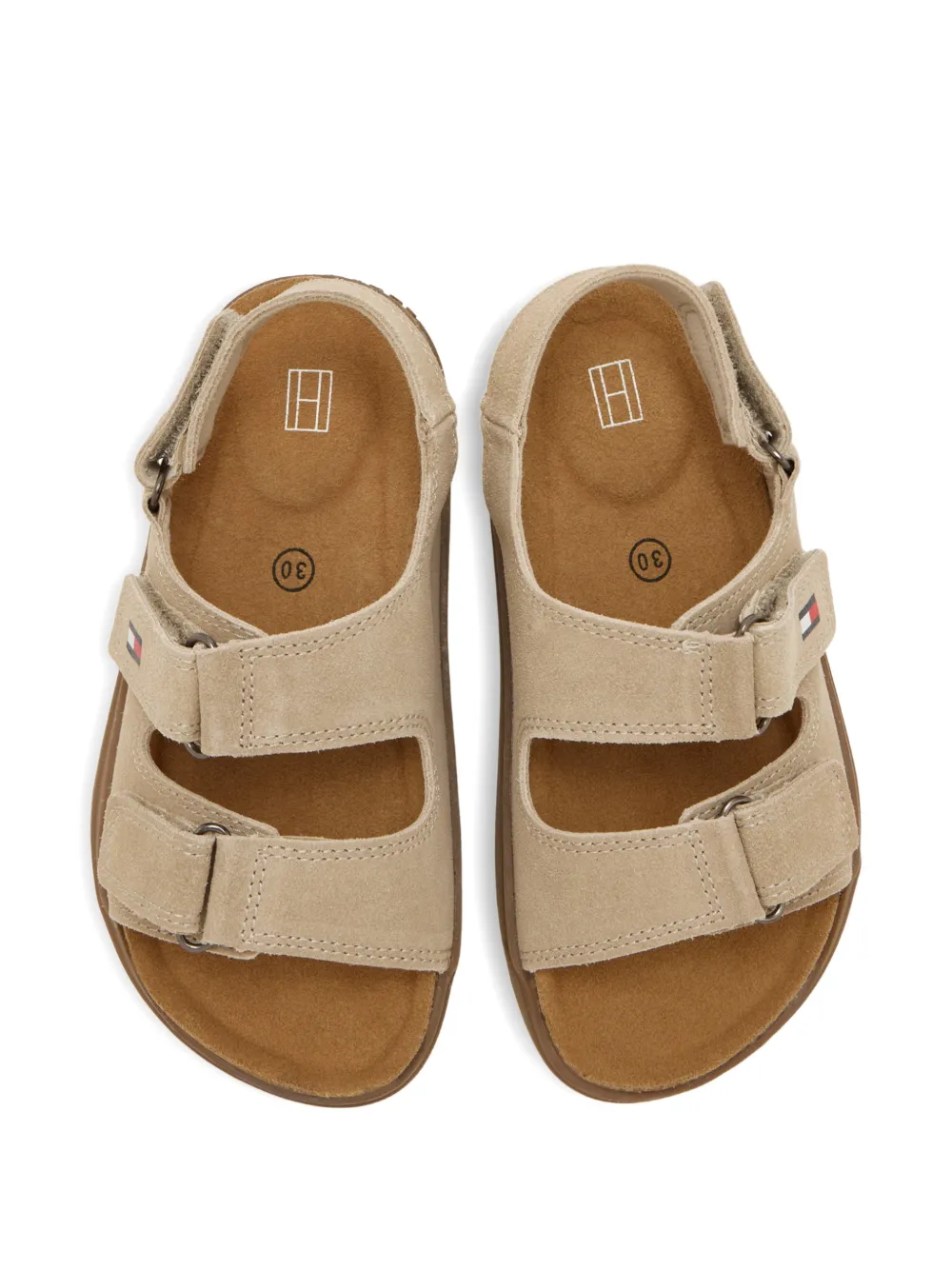 Tommy Hilfiger Junior Francis sandalen met klittenband Beige