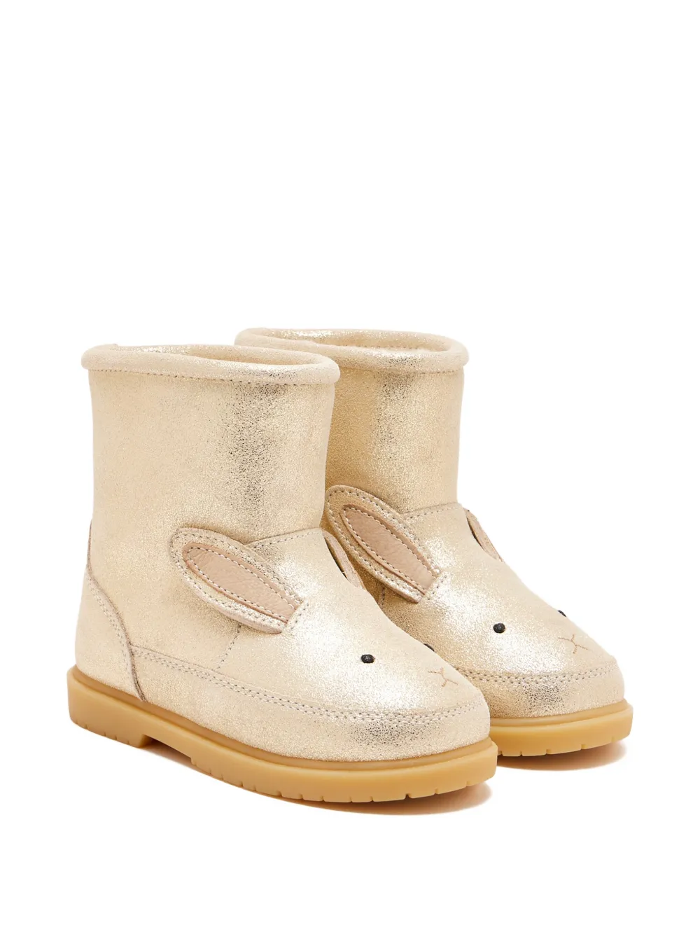 Donsje rabbit appliqué boots - Oro