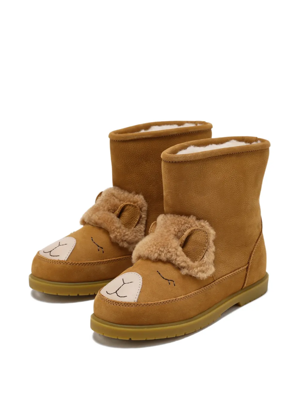 Donsje Laarzen met borduurwerk Bruin