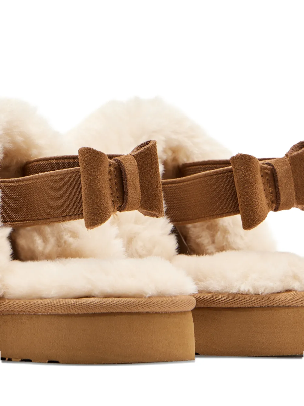 Lelli Kelly fur bow sandals Bruin