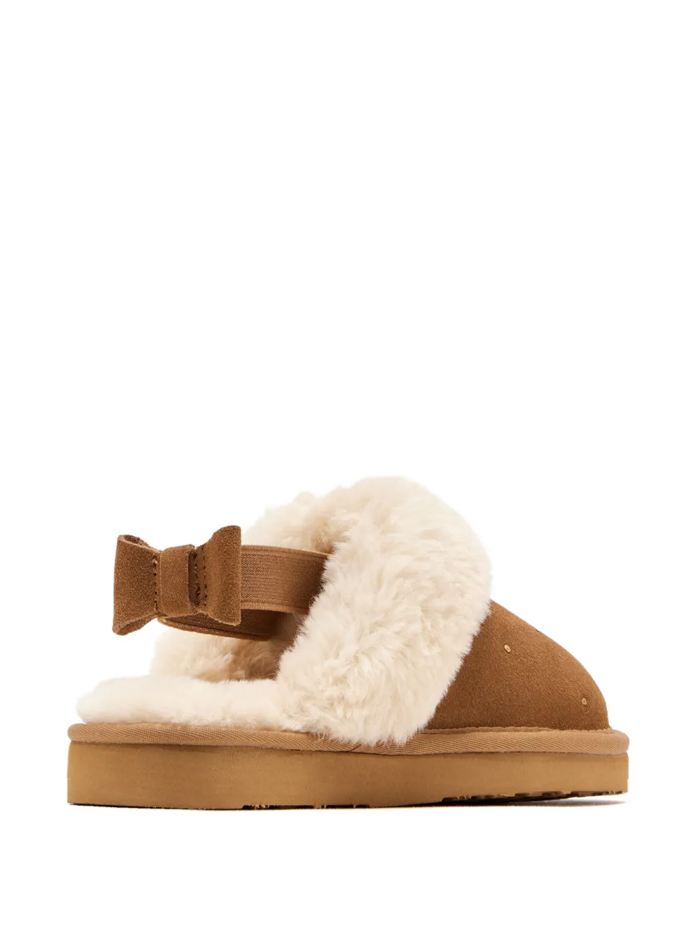 Lelli Kelly Sandalen met strik van bont Bruin