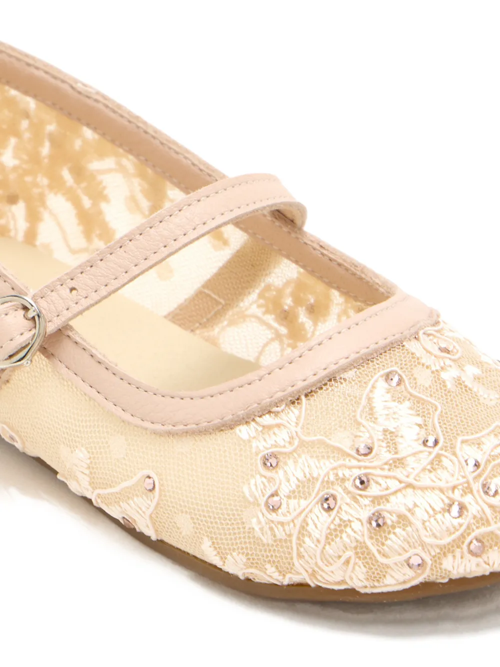 BabyWalker Ballerina's verfraaid met kant Wit