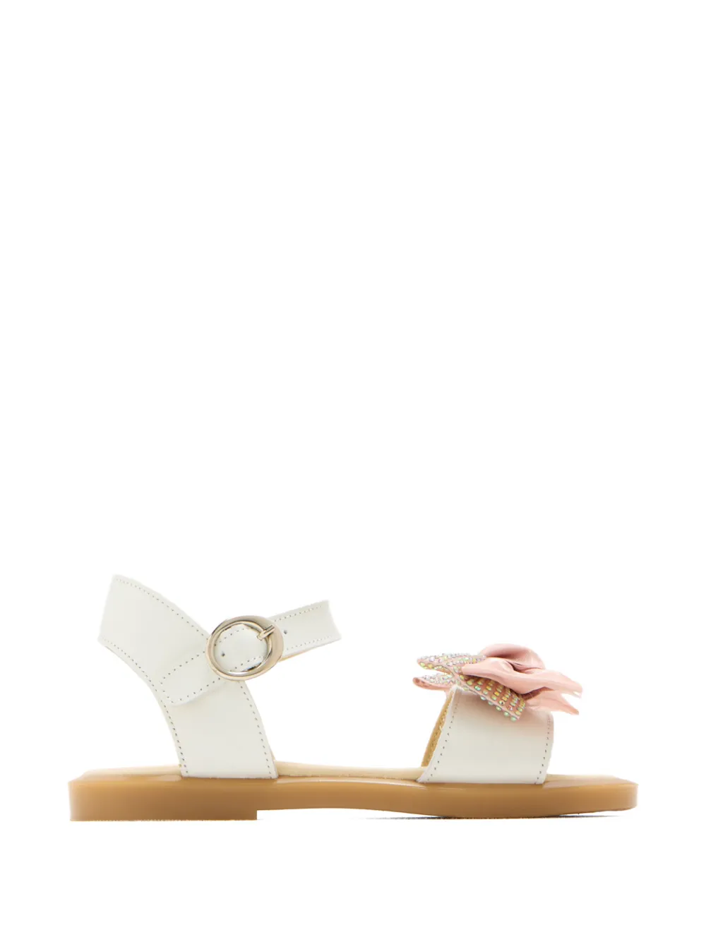 BabyWalker bow-embellishment sandals - Bianco