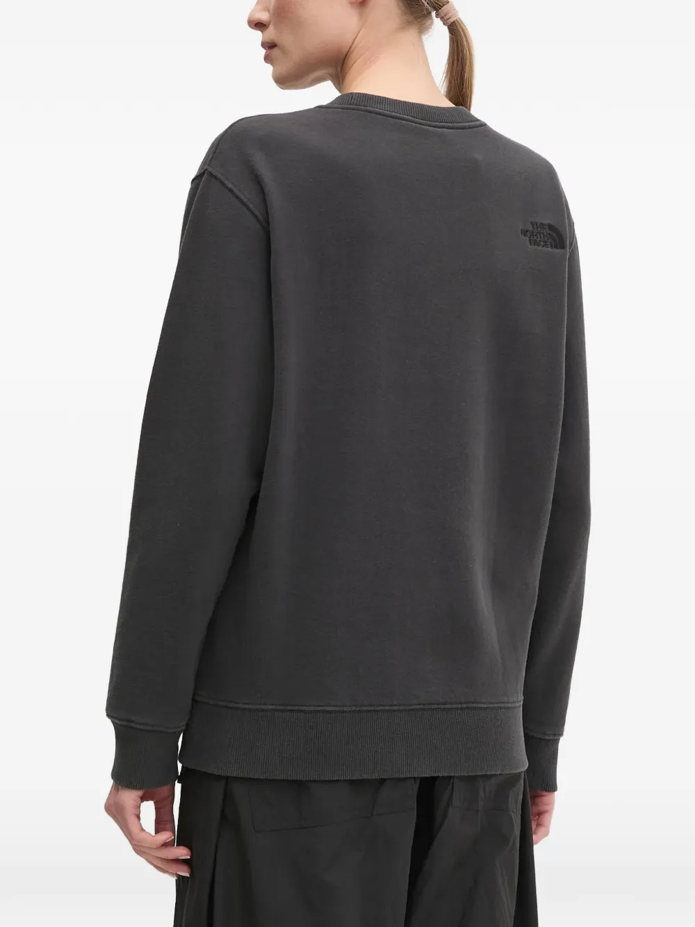 The North Face Sweater met logopatch Zwart