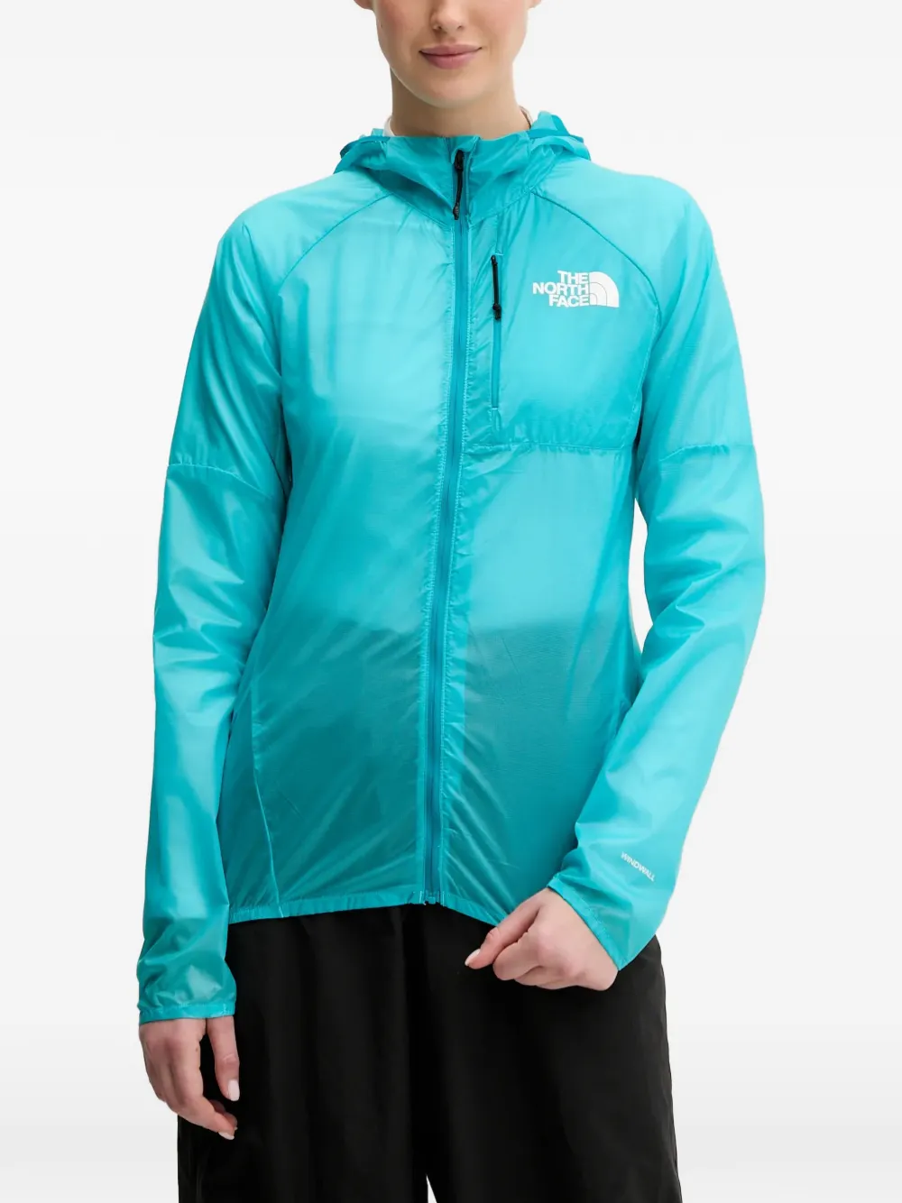 The North Face hooded zip performance jacket - Blu