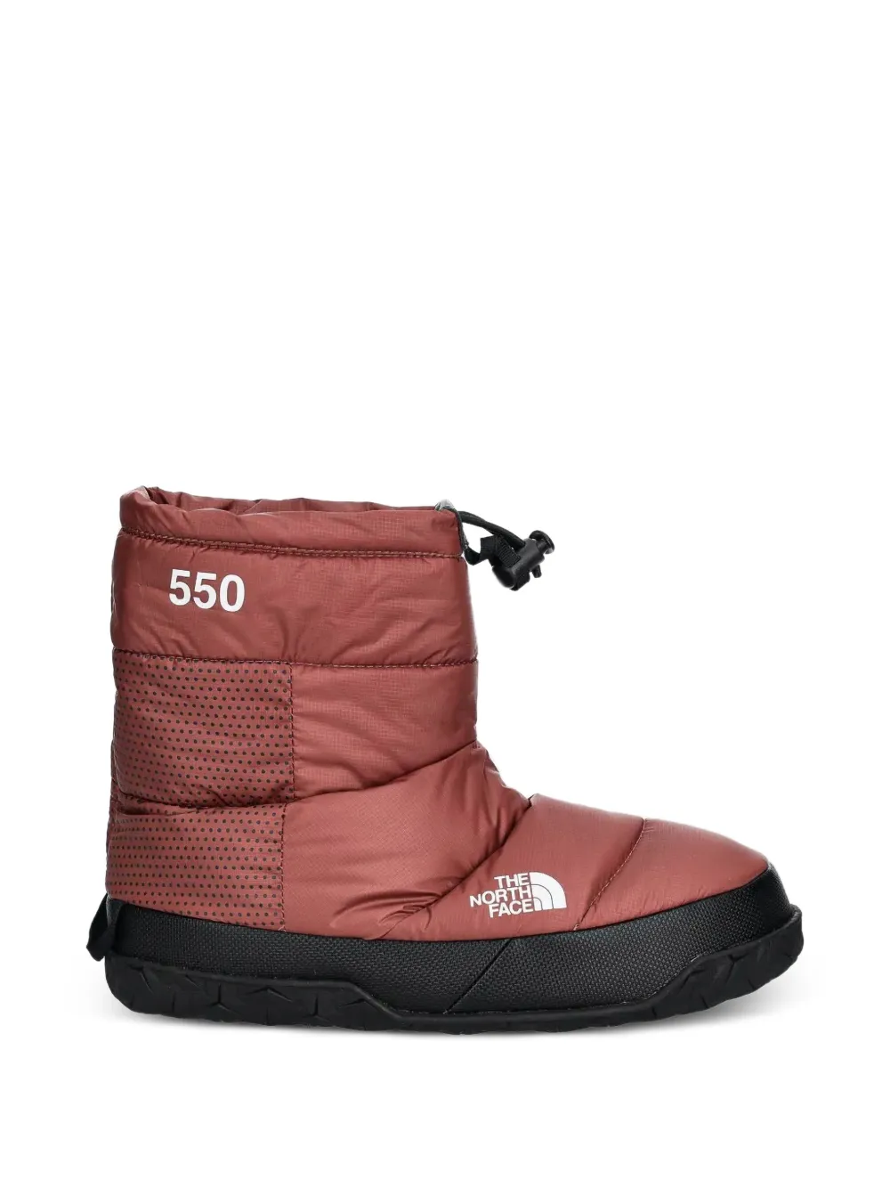 The North Face 550 Nuptse quilted snow boots – Brown