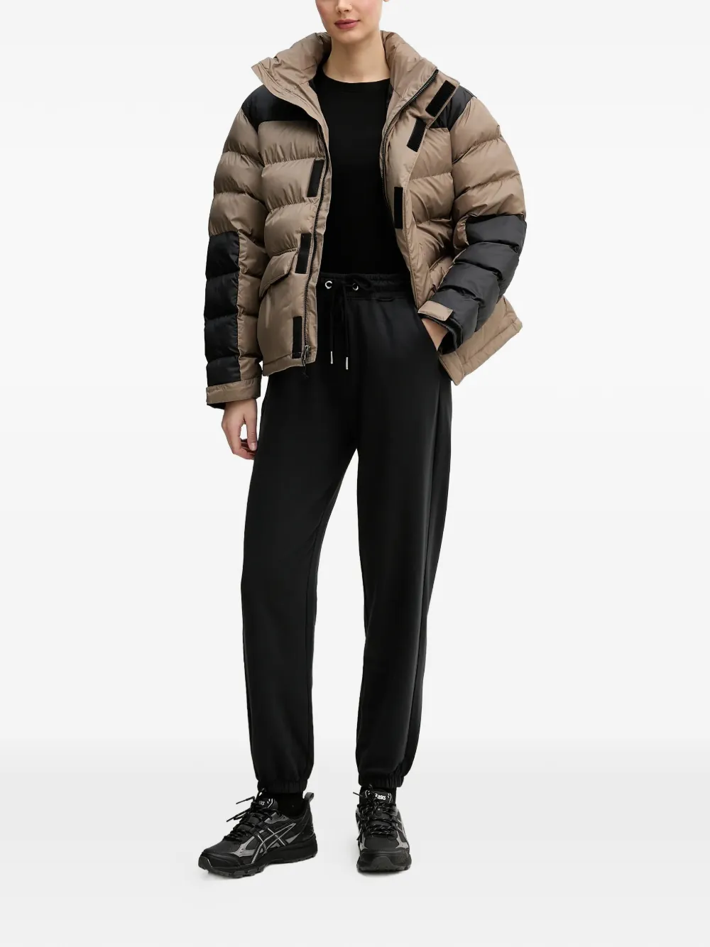  The North Face Colour-block Hooded Jacket - Neutrals 