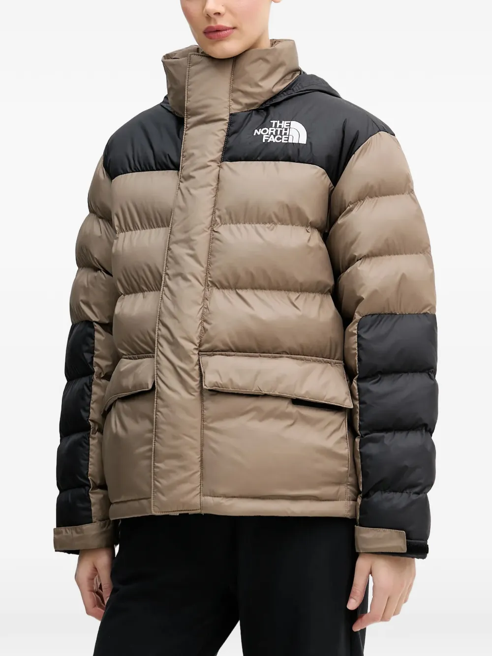 The North Face colour-block hooded jacket - Toni neutri