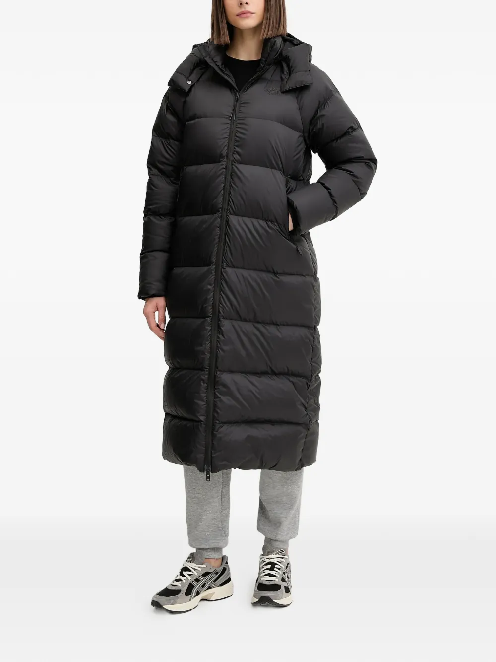  The North Face Hooded Puffer Coat - Black 