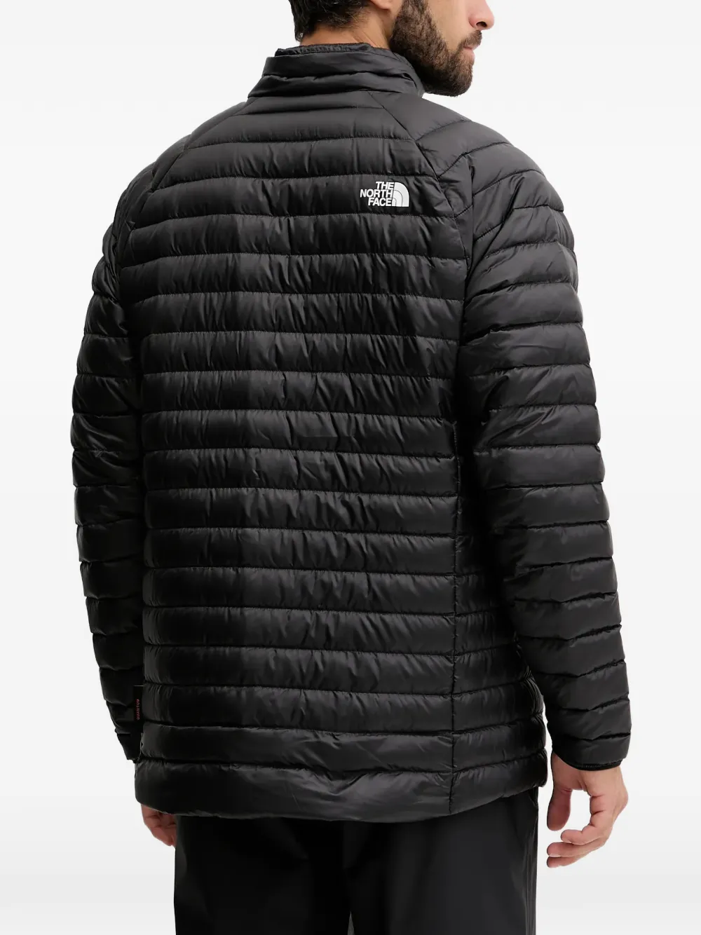 The North Face Gewatteerd ski-jack met logo Zwart