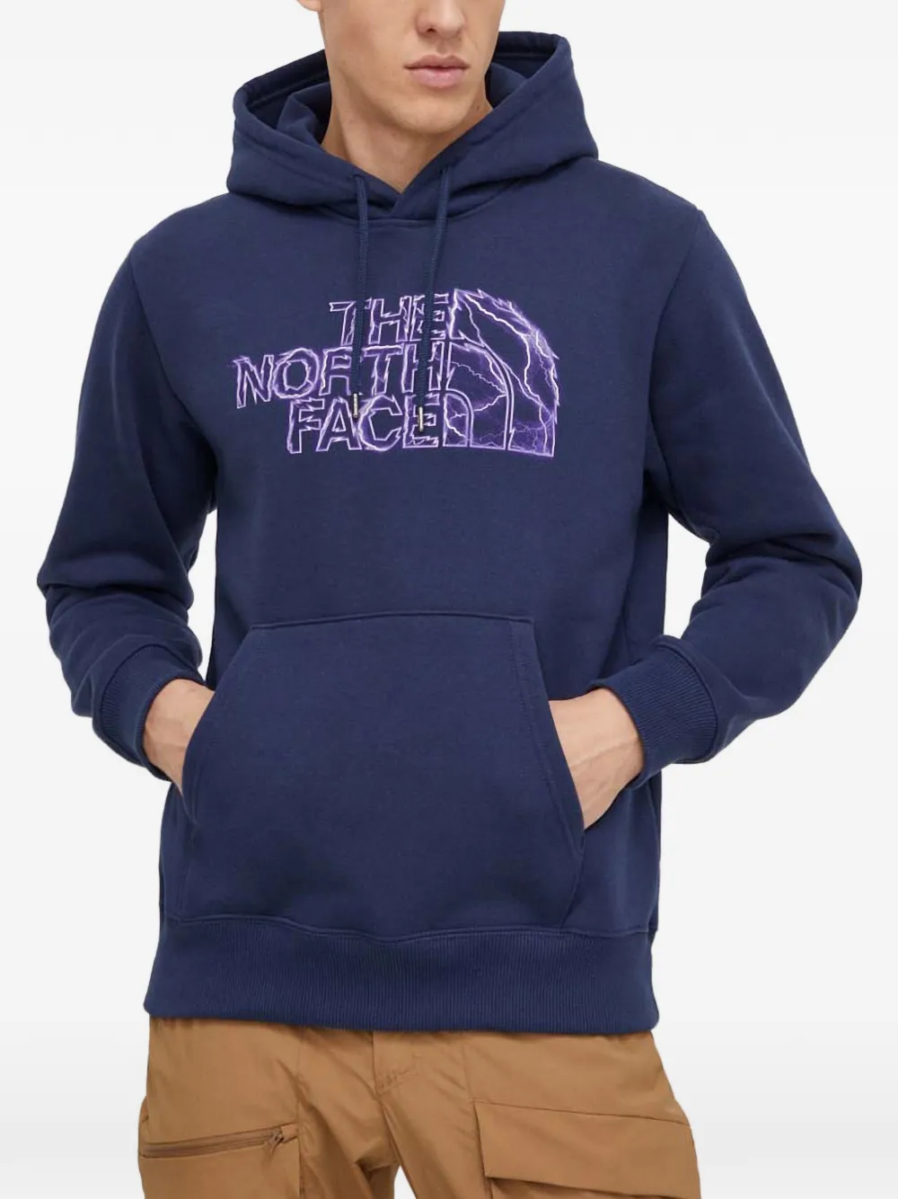 The North Face logo-detail hoodie - Blu