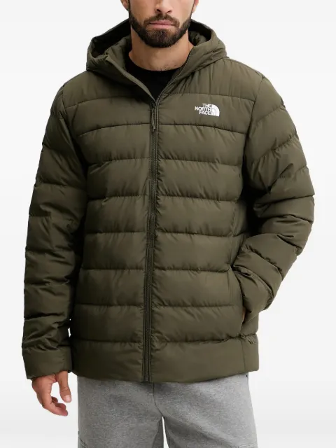 The North Face chamarra capitonada con capucha