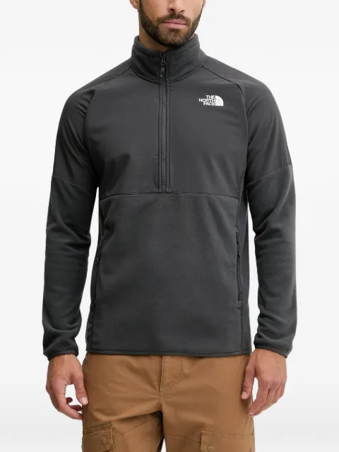 The North Face zip logo sweater