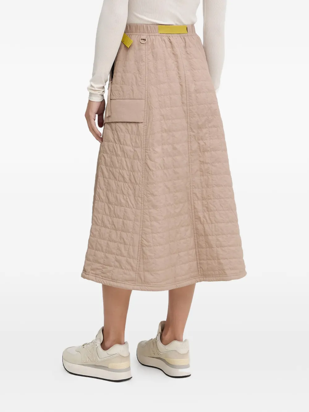 The North Face Gewatteerde rok met ceintuur Beige