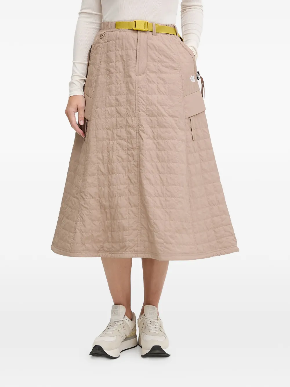 The North Face quilted belted skirt - Toni neutri