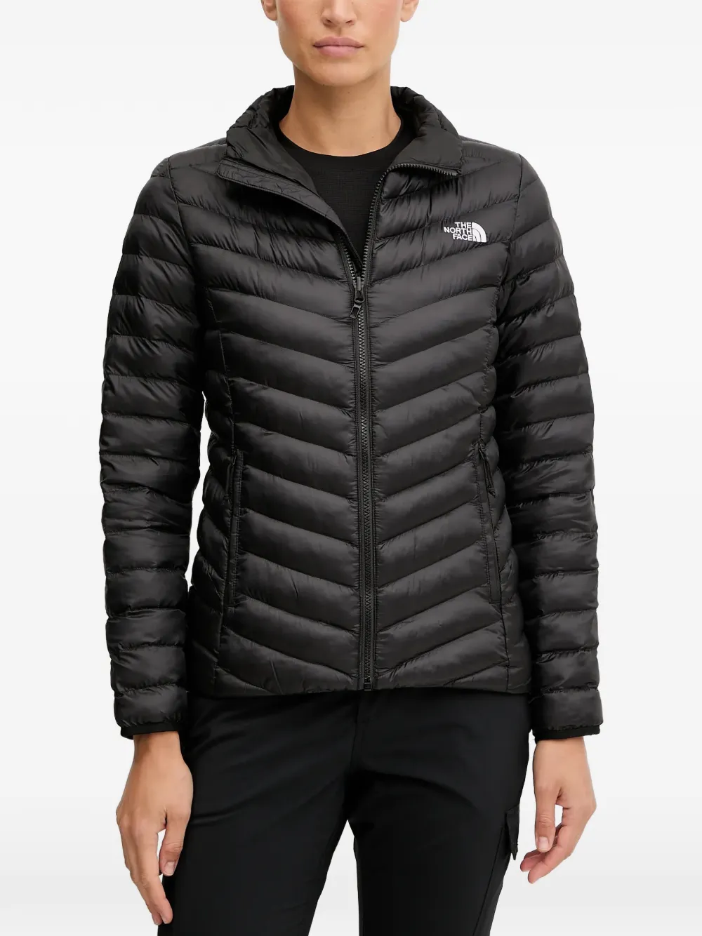The North Face Huila zip quilted puffer jacket - Nero